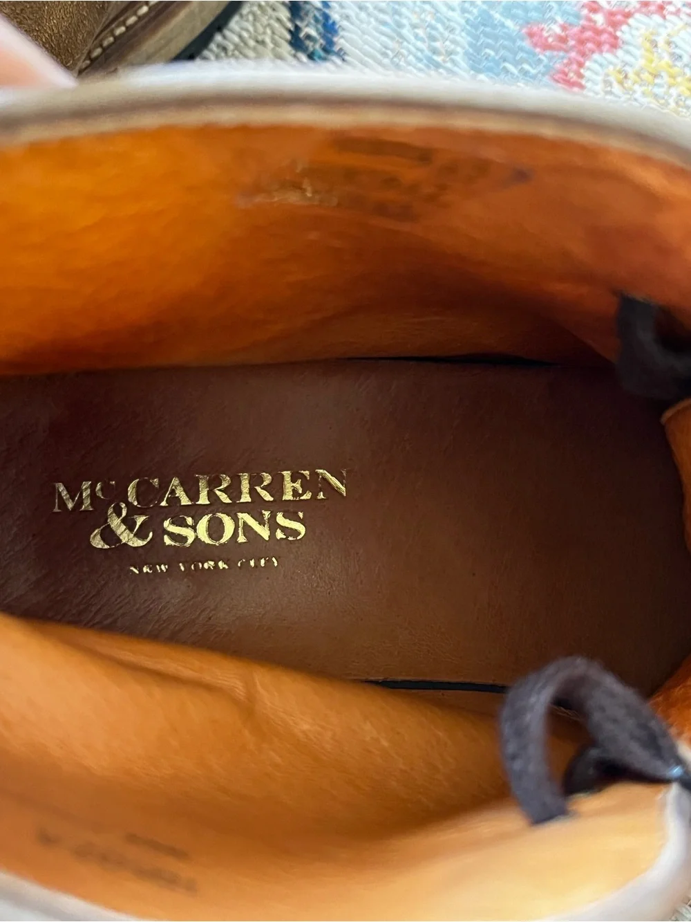 McCarren & Sons Brown Suede Chukka Boots with Lace-Up Closure Distressed 9.5